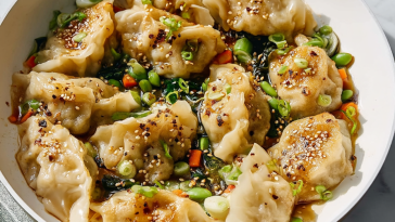 One Pan Dumpling Dinner