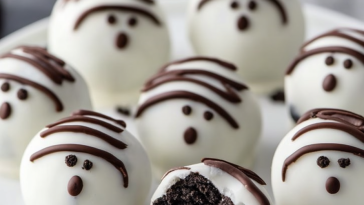 No-Bake Oreo Ghost Truffles