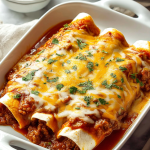Mouthwatering Beef Enchiladas with Homemade Red Sauce
